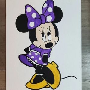 8 x 10 Minnie Mouse painting (fan made)